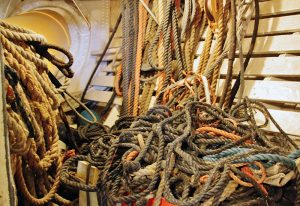 A tangle of cordage