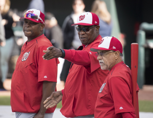 Dusty Baker as Manager of the Washington Nationals in 2017