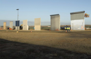 Prototypes of President Trump’s “border wall.”